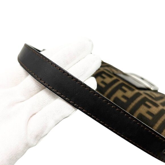 FENDI Vintage Zucca Mamma Baguette Shoulder Bag FF Logo Monogram Brown [105690] - Picture 10 of 13